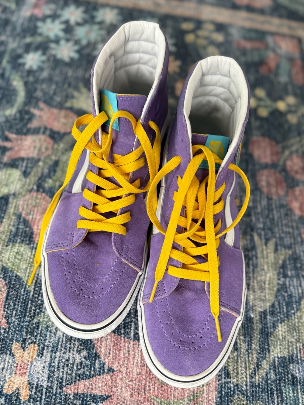 Vans x Simpsons Collaboration purple High-Top Sneakers Great condition